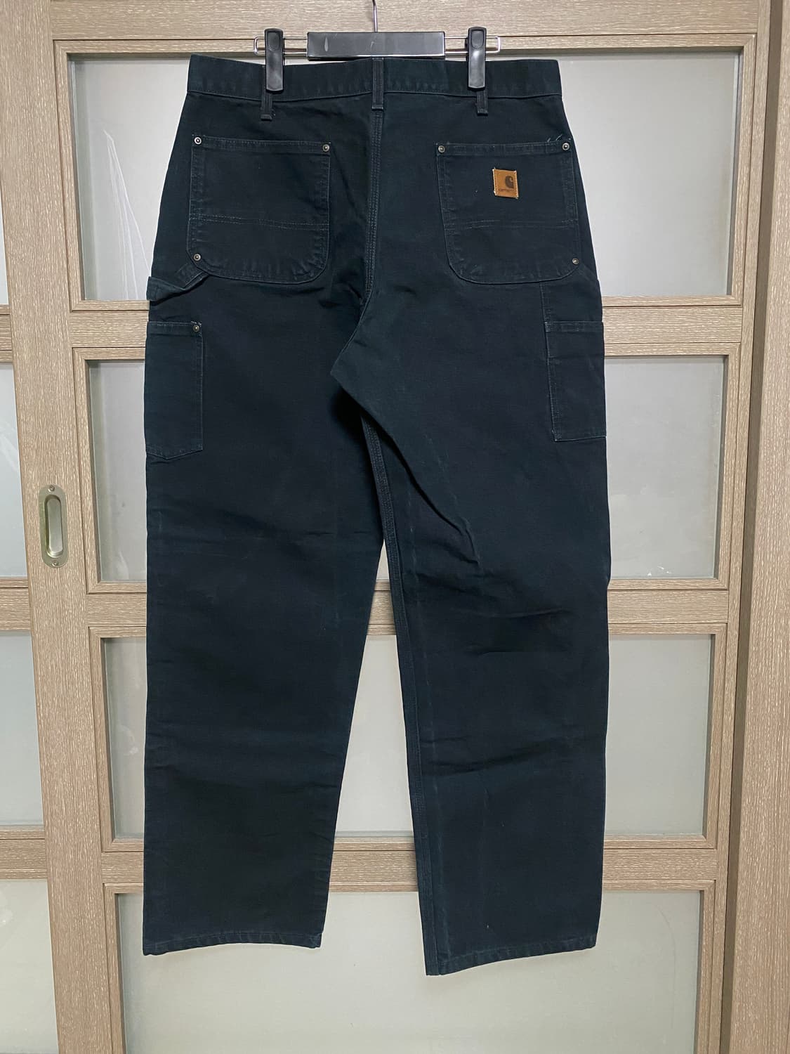 [36X34] 칼하트 빈티지 더블니 블랙 B136 상품이미지2