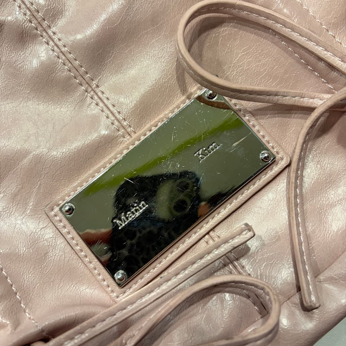 마뗑킴 핑크 리본 숄더백 가방 상품이미지3