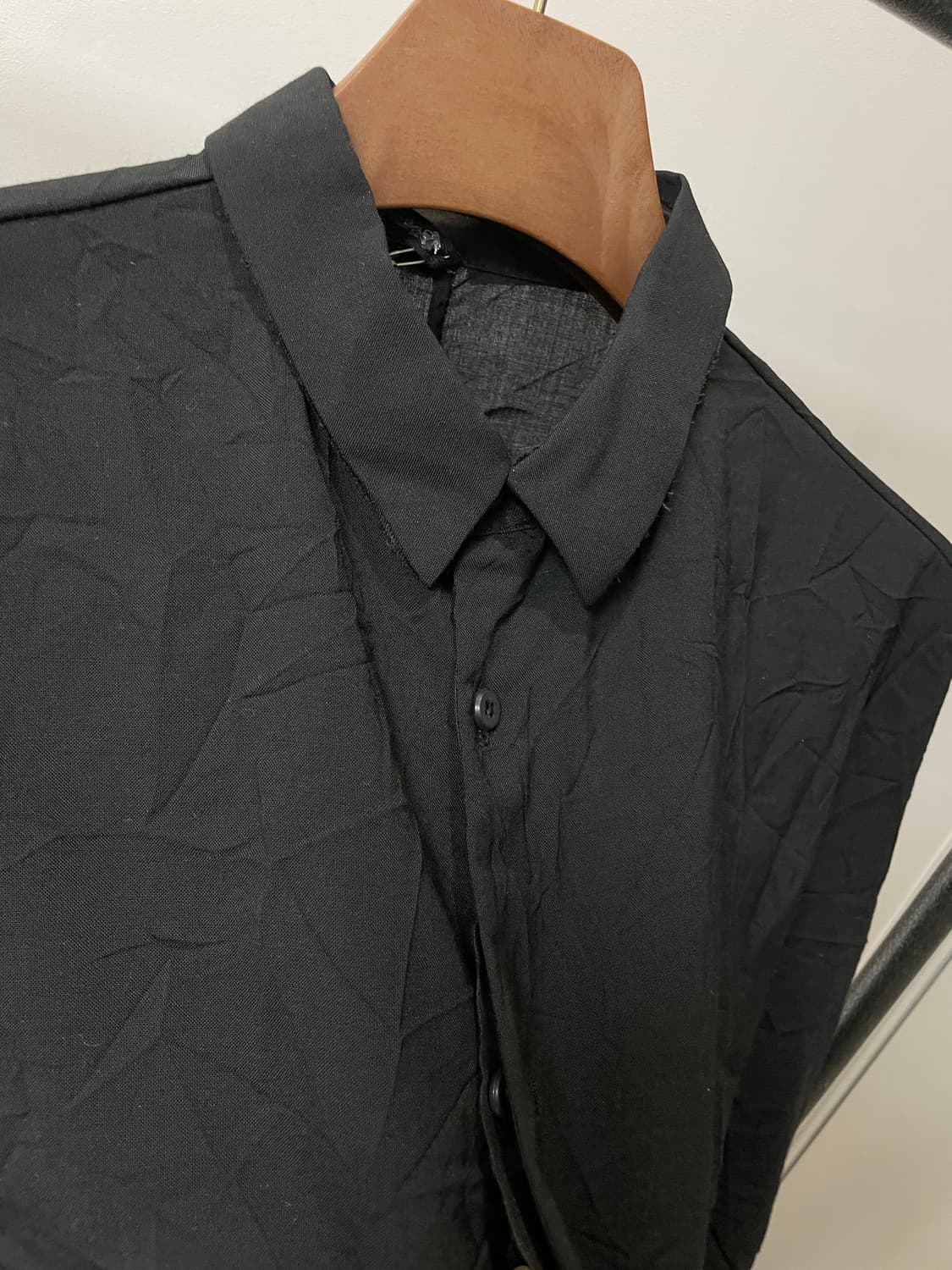 (M) Transit 트랜짓 크링클 울 린넨 셔츠 상품이미지3