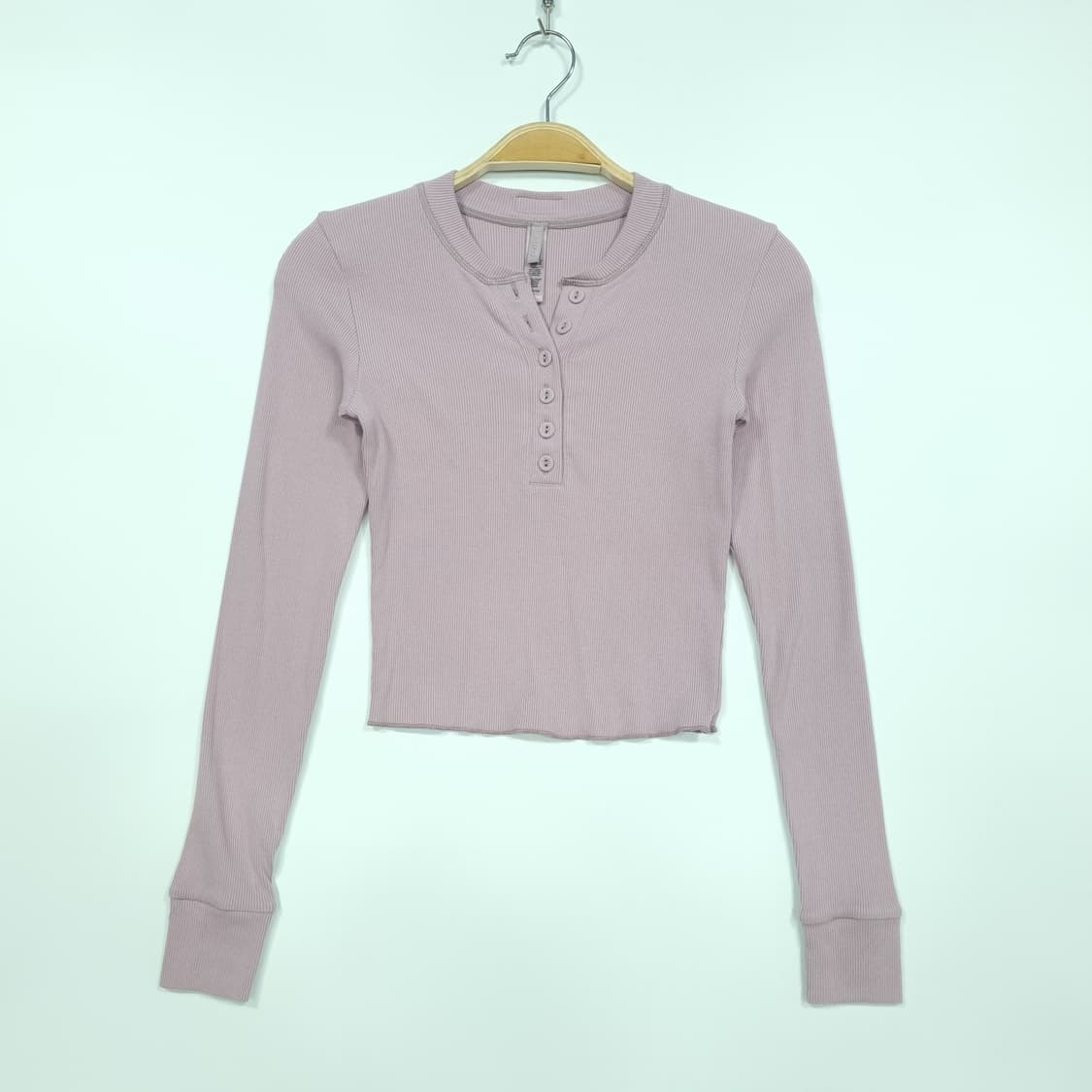 SKIMS 코튼 립 크롭 롱슬리브 상품이미지1