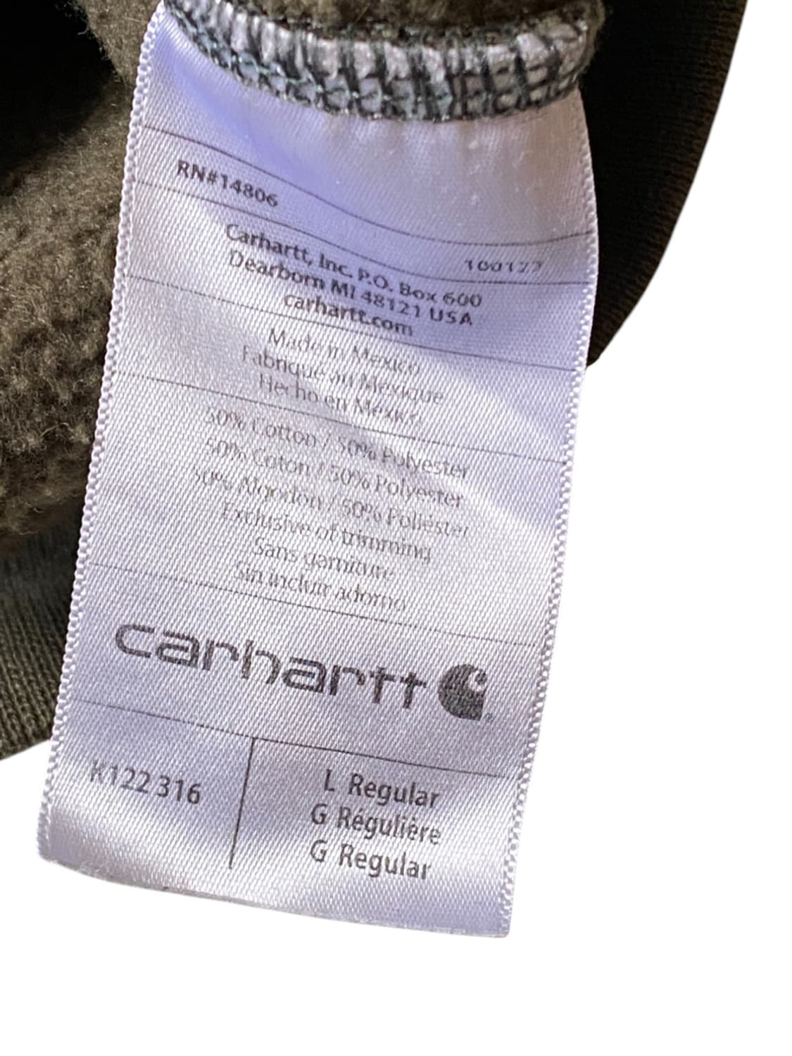 칼하트 후드 집업 (Man 2XL) 상품이미지7