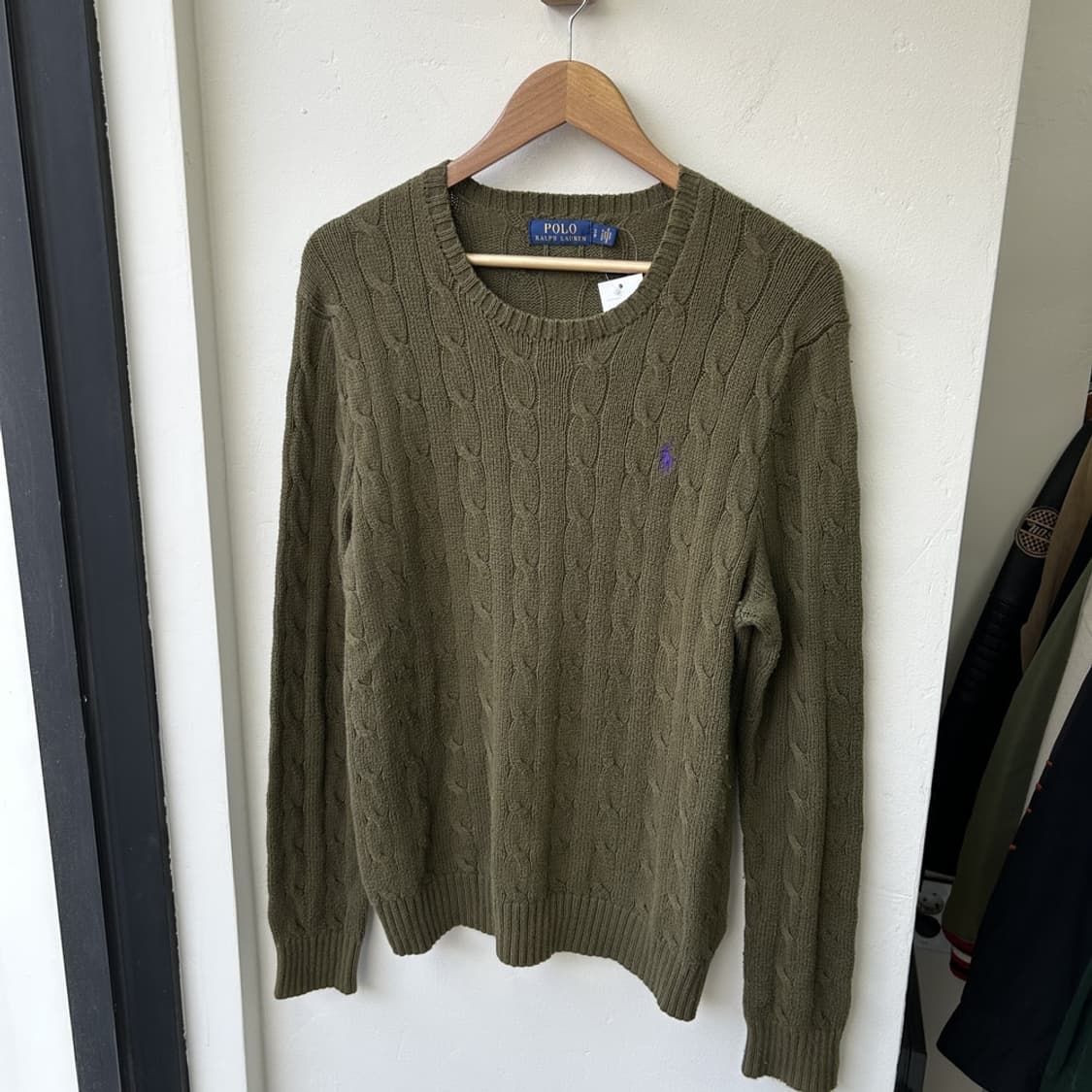 15351 - 폴로 랄프로렌 카키 케이블 니트 상품이미지2