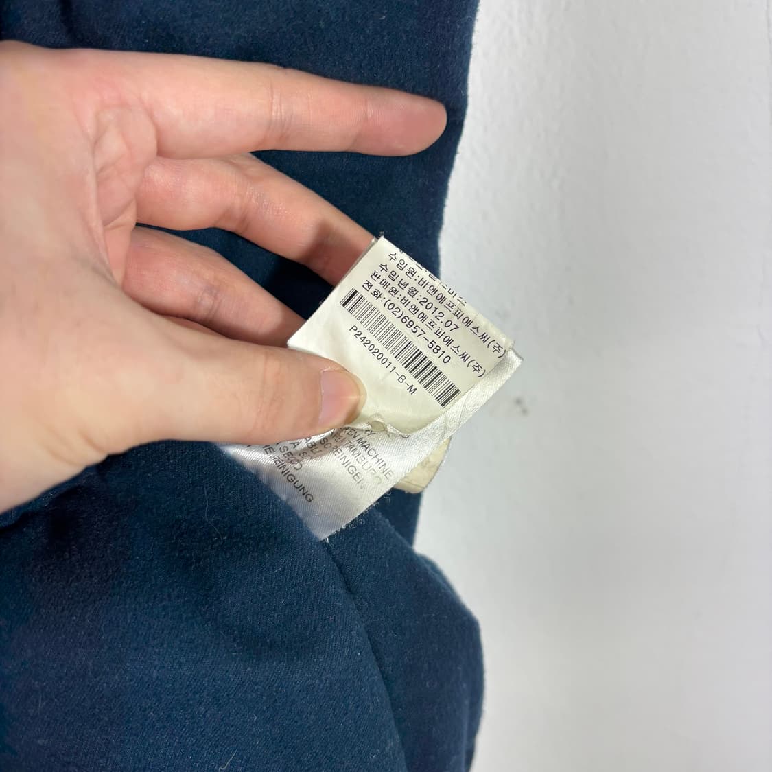 100 M 폴스미스 블랙 후드탈부착 누빔 N3B점퍼 상품이미지9