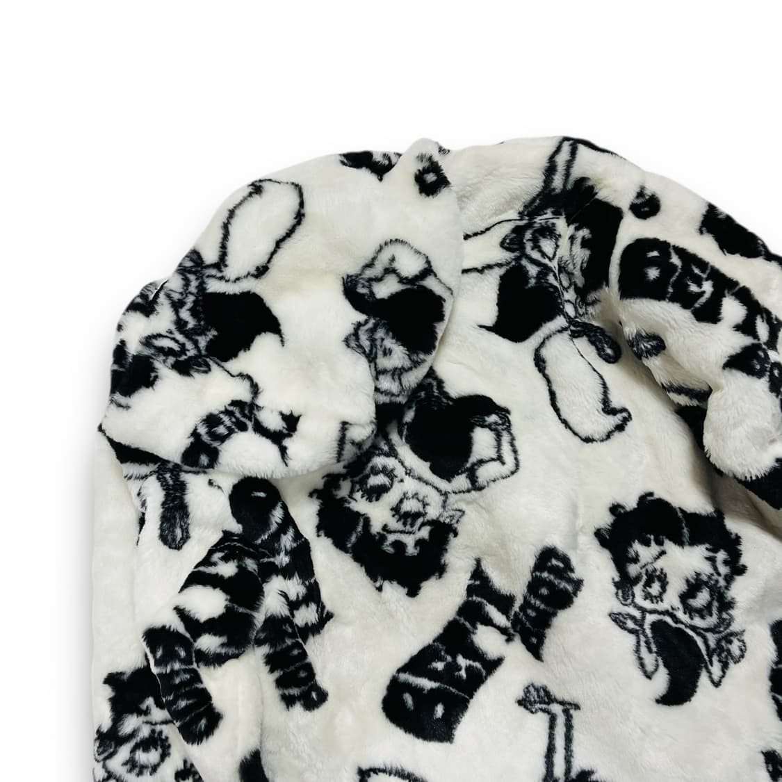 베티 붑 90s 킨키 아트 퍼 빈티지 후디 더플 코트 상품이미지6