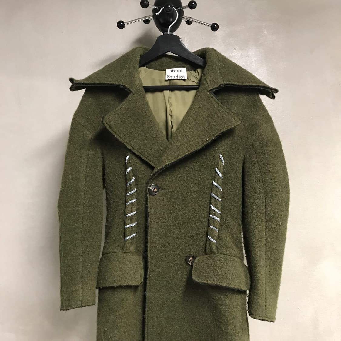 아크네스튜디오 롱 코트 카키 - 상품이미지2