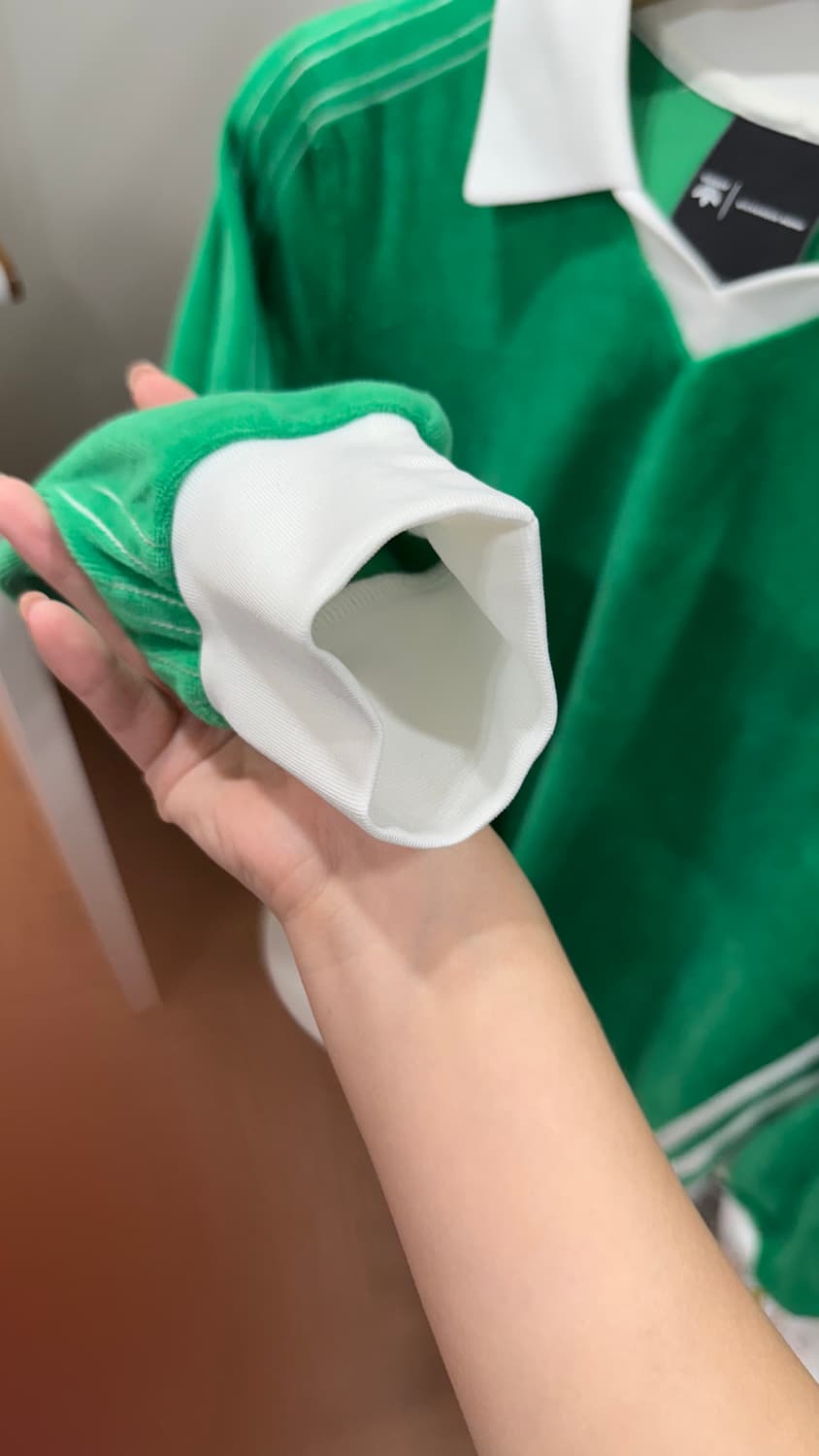 아디다스 알렉산더왕 벨루어 긴팔 그린 상품이미지4