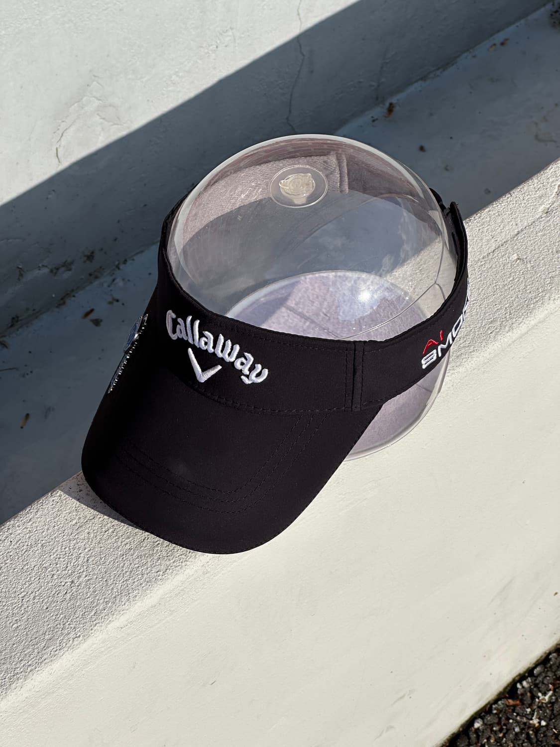 [F] 캘러웨이 로고 블랙 썬캡 썬바이저 모자 골프 상품이미지2