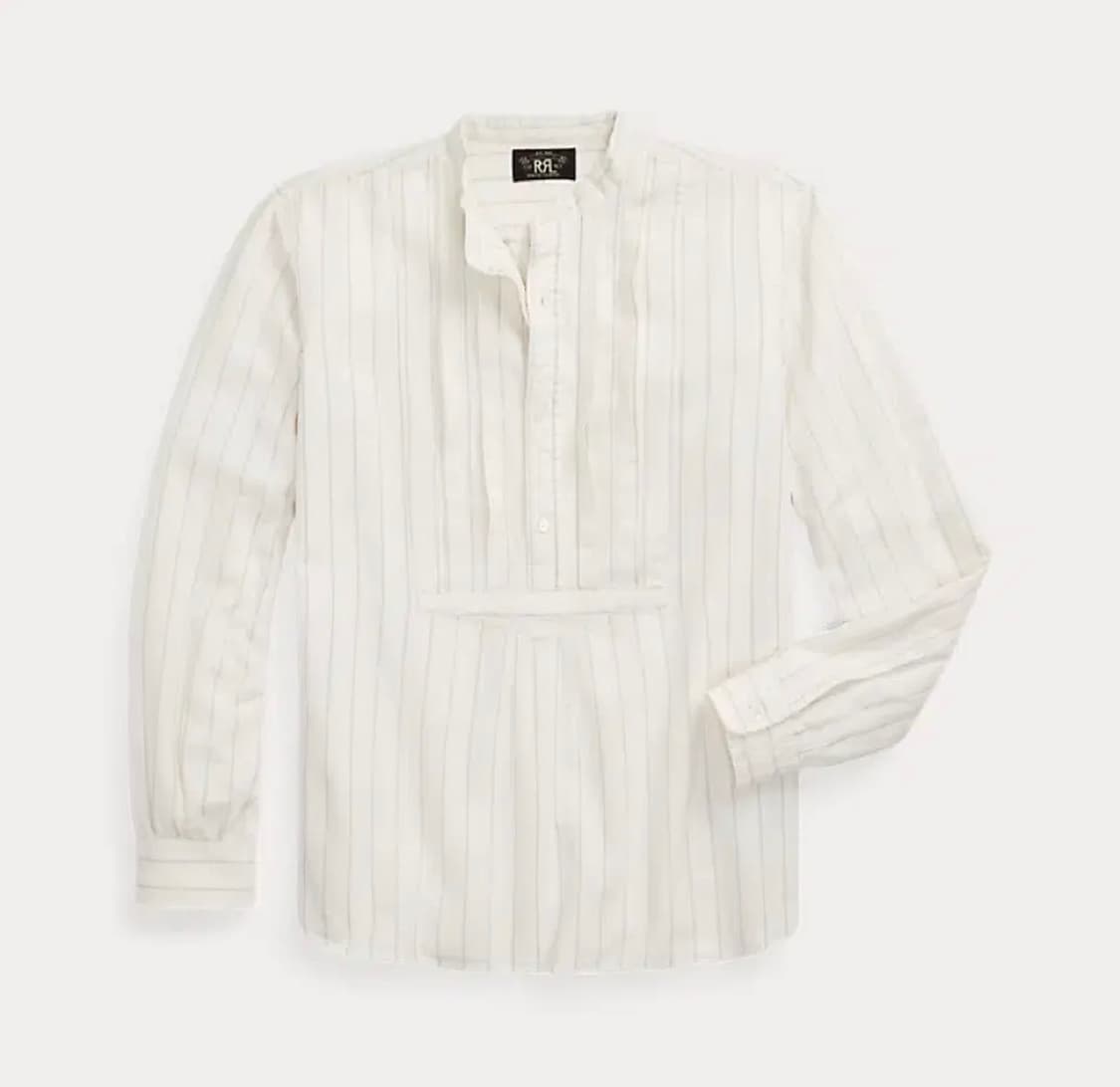 더블알엘(RRL) 스트라이프 트윌 팝오버 셔츠 상품이미지1