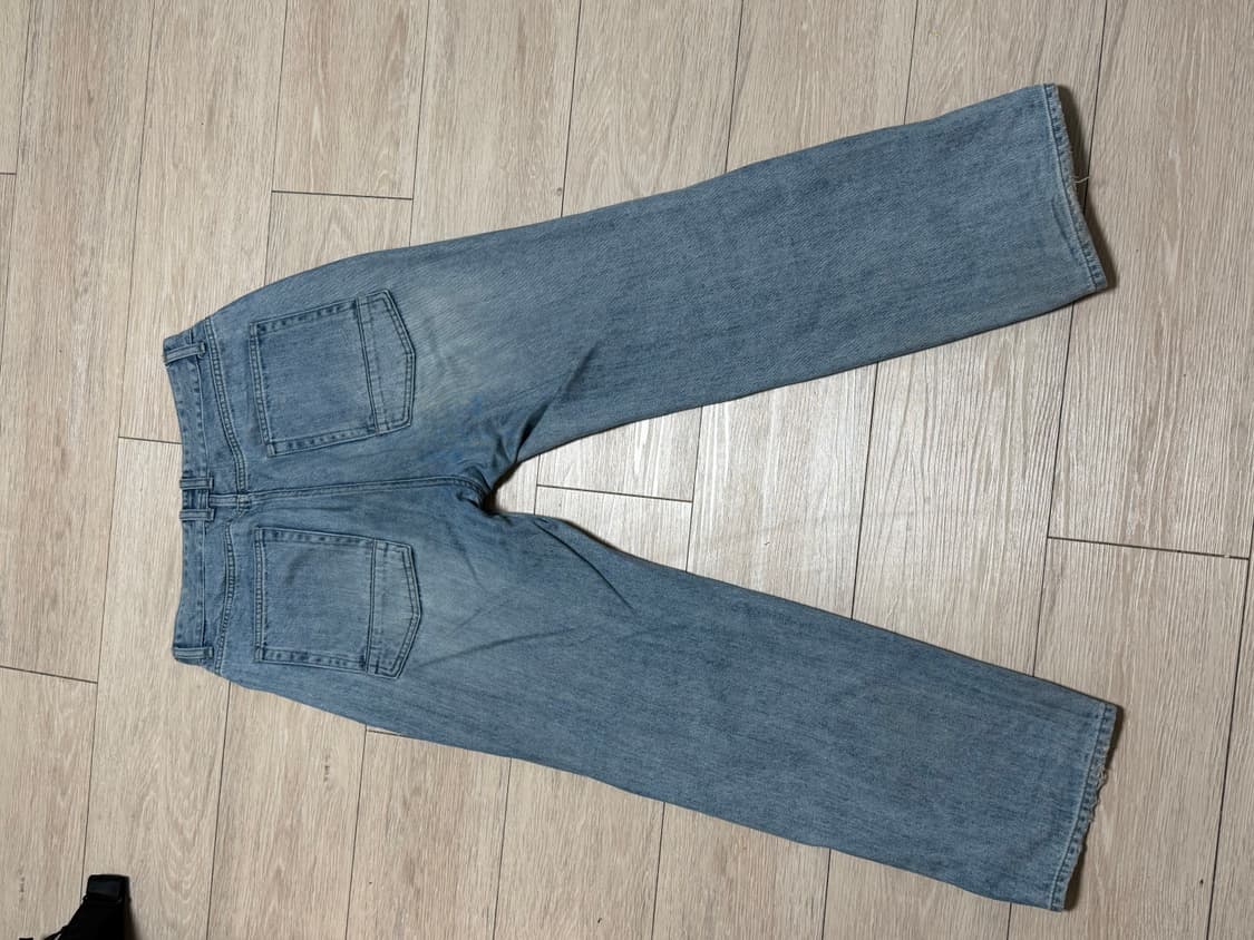 러프사이드 드레이프 데님 블리치 1사이즈 상품이미지3