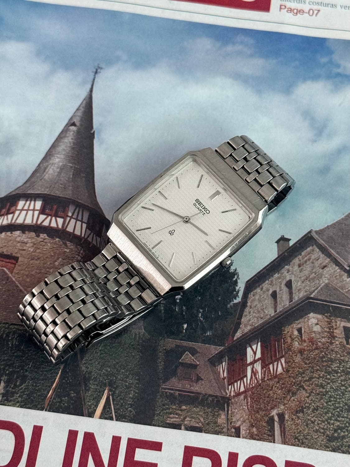 세이코 Seiko 쿼츠 스퀘어 상품이미지1