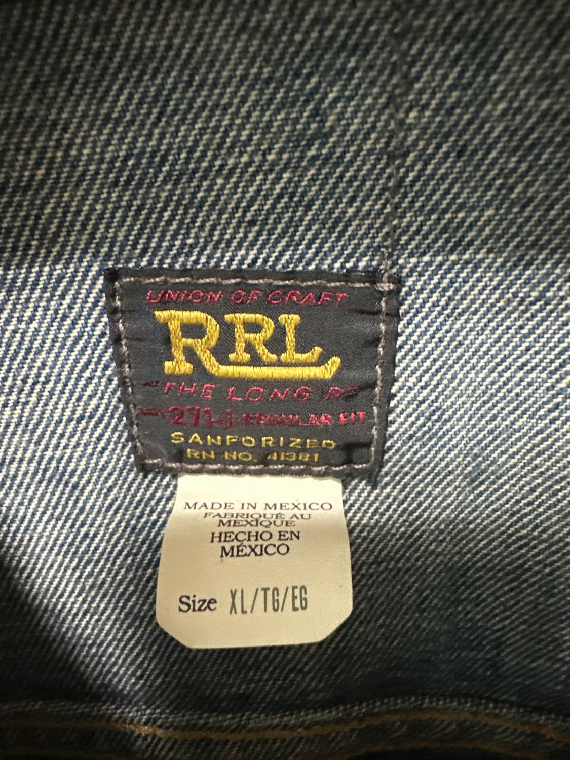 RRL 더블알엘 LOT271 리랜드 XL 판매합니다 상품이미지2