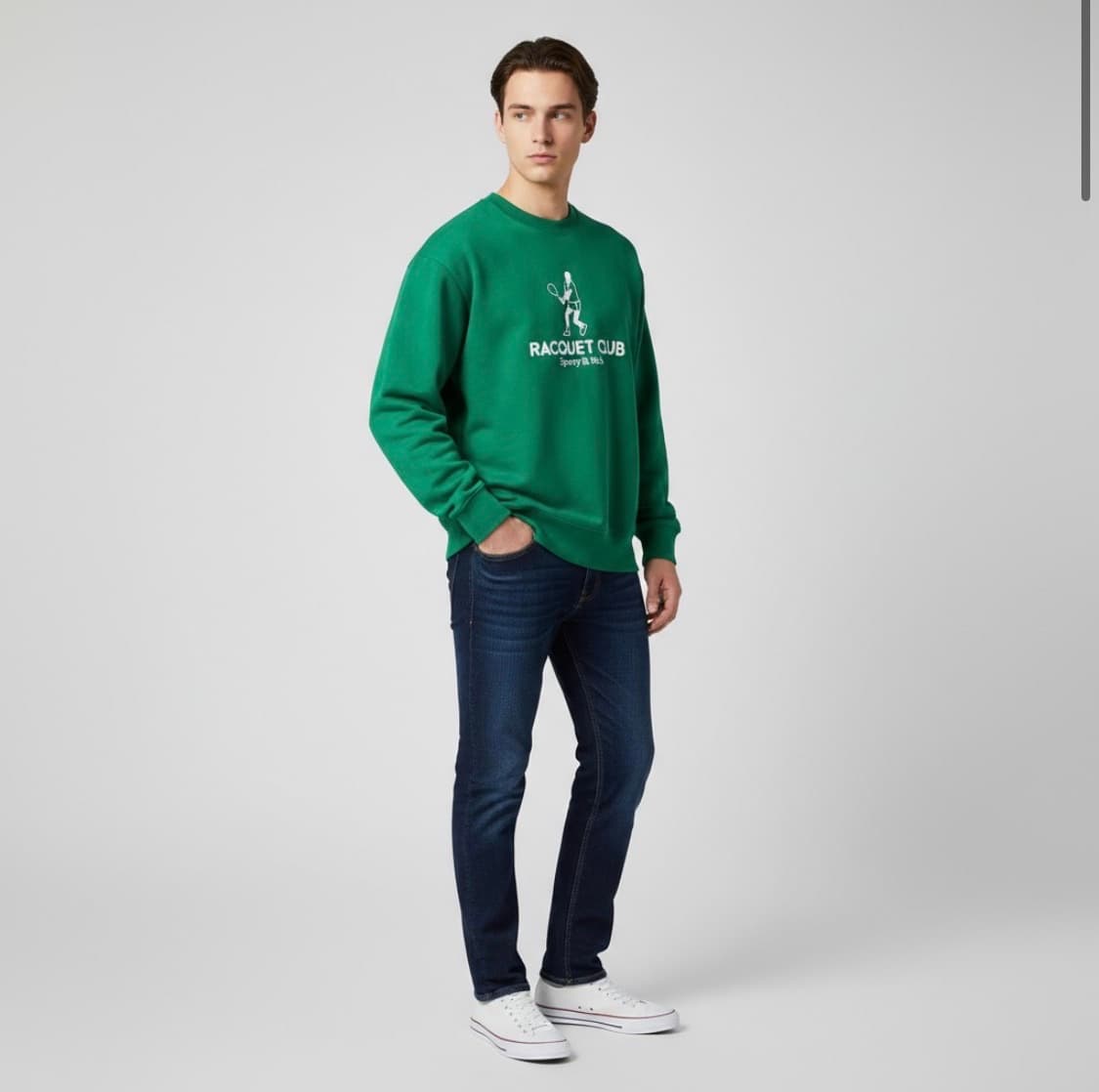 [3] 스포티앤리치 라켓 클럽 맨투맨 그린 상품이미지3
