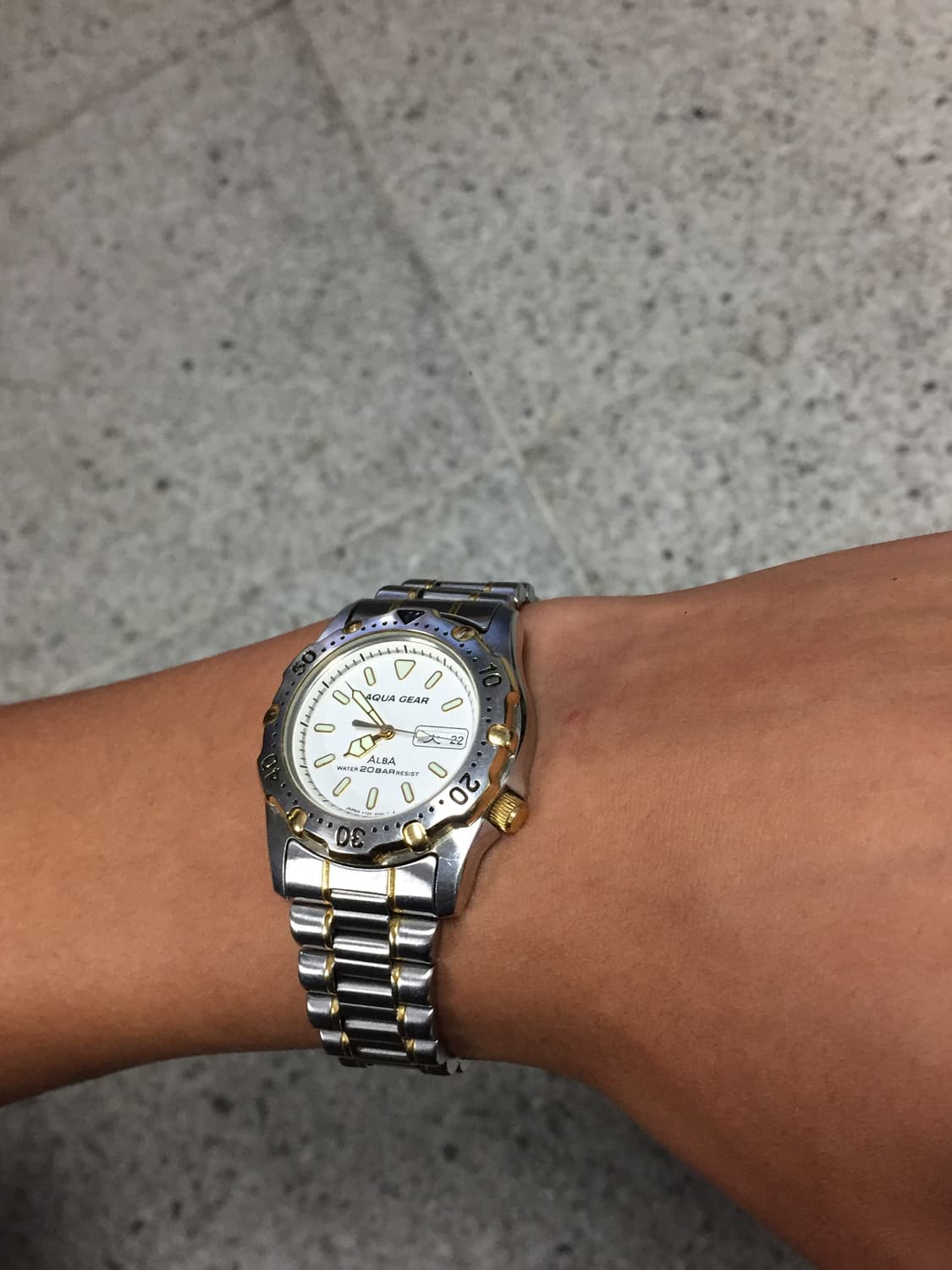 90s seiko alba aqua gear combi day-date 상품이미지2