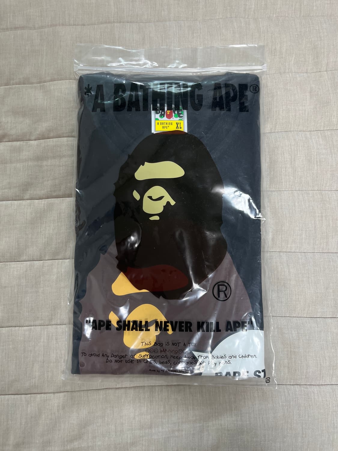 베이프 BAPE 하라주쿠 에이프 반팔 티셔츠 블랙 상품이미지1