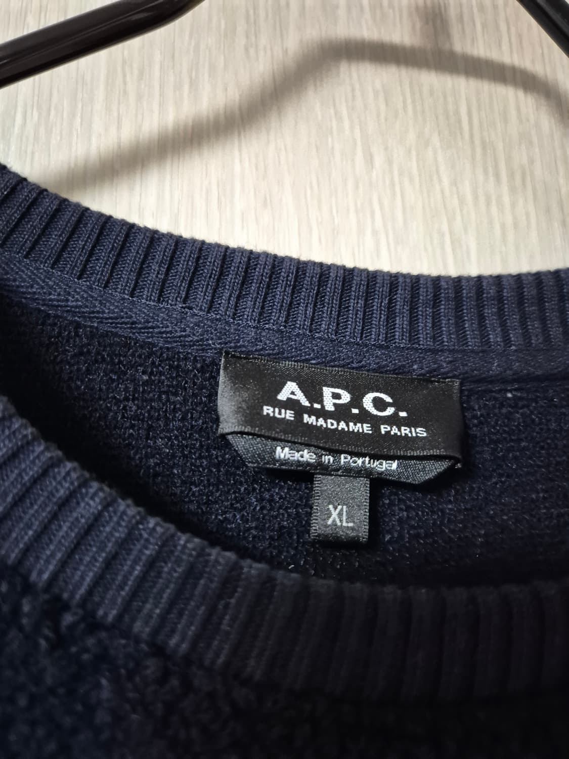 아페쎄 A.P.C 부클 맨투맨 스웻셔츠 XL 네이비 남성 상품이미지4
