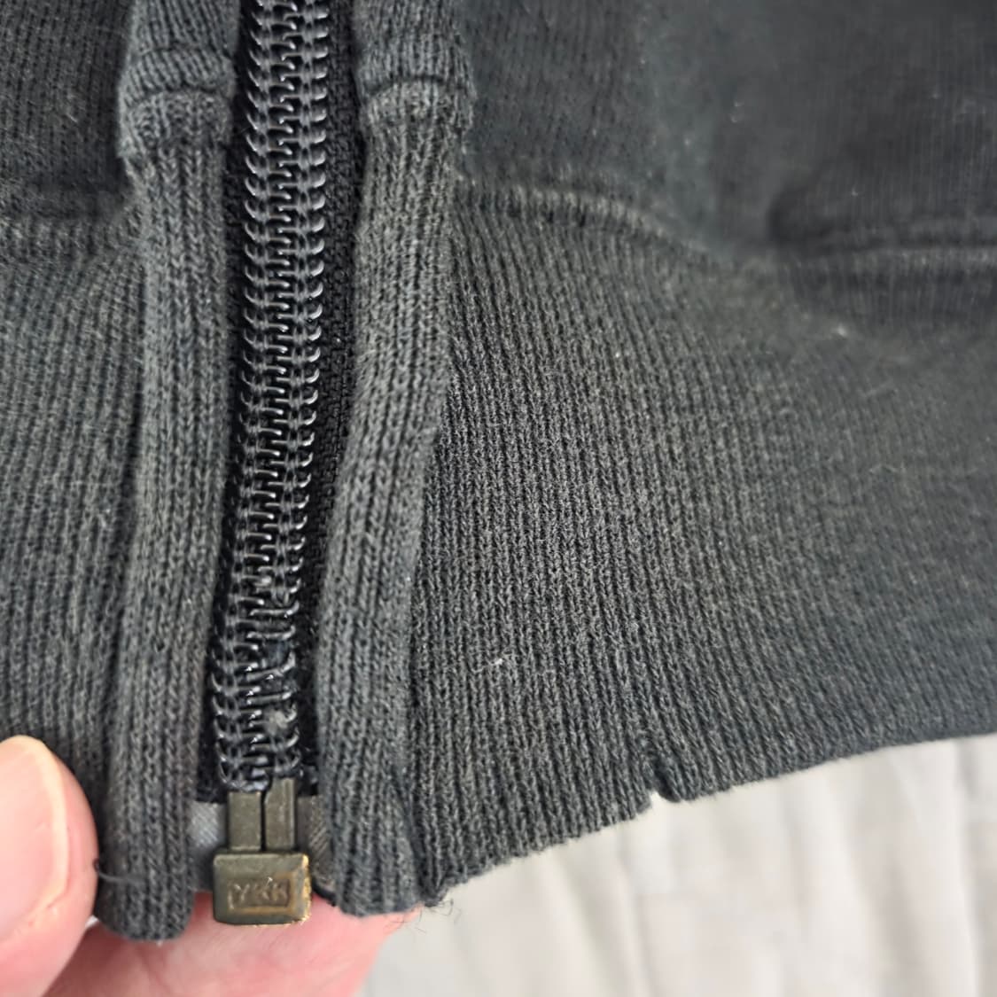 [XXL] 90s 빈티지 러셀 애슬레틱 후드집업 블랙 라이트페이드 상품이미지3