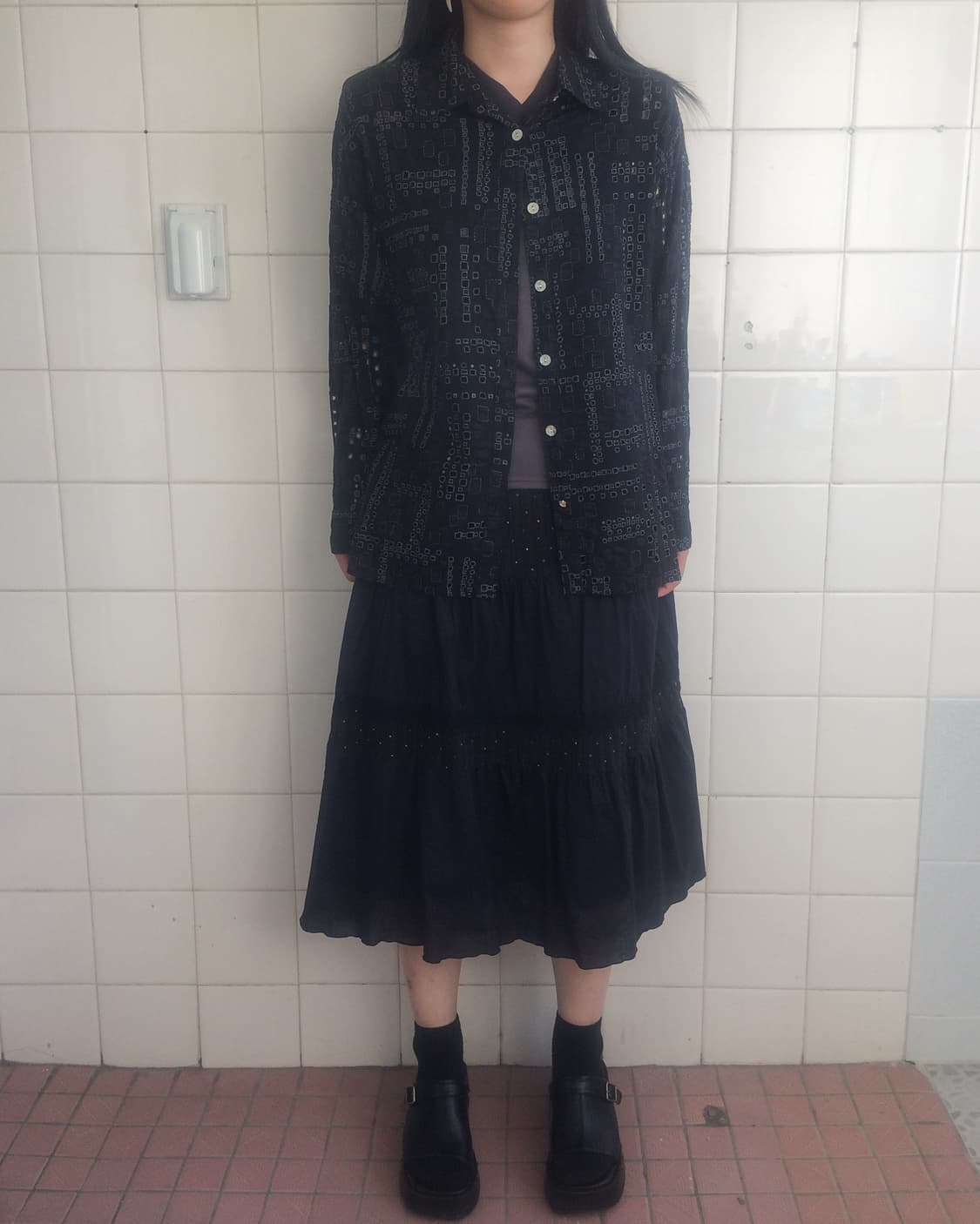 Punching pattern jacket 상품이미지1