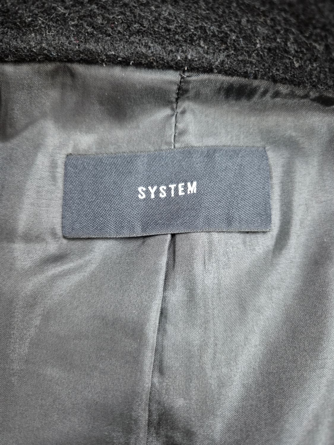 SYSTEM 여성 블랙 롱 코트 상품이미지5