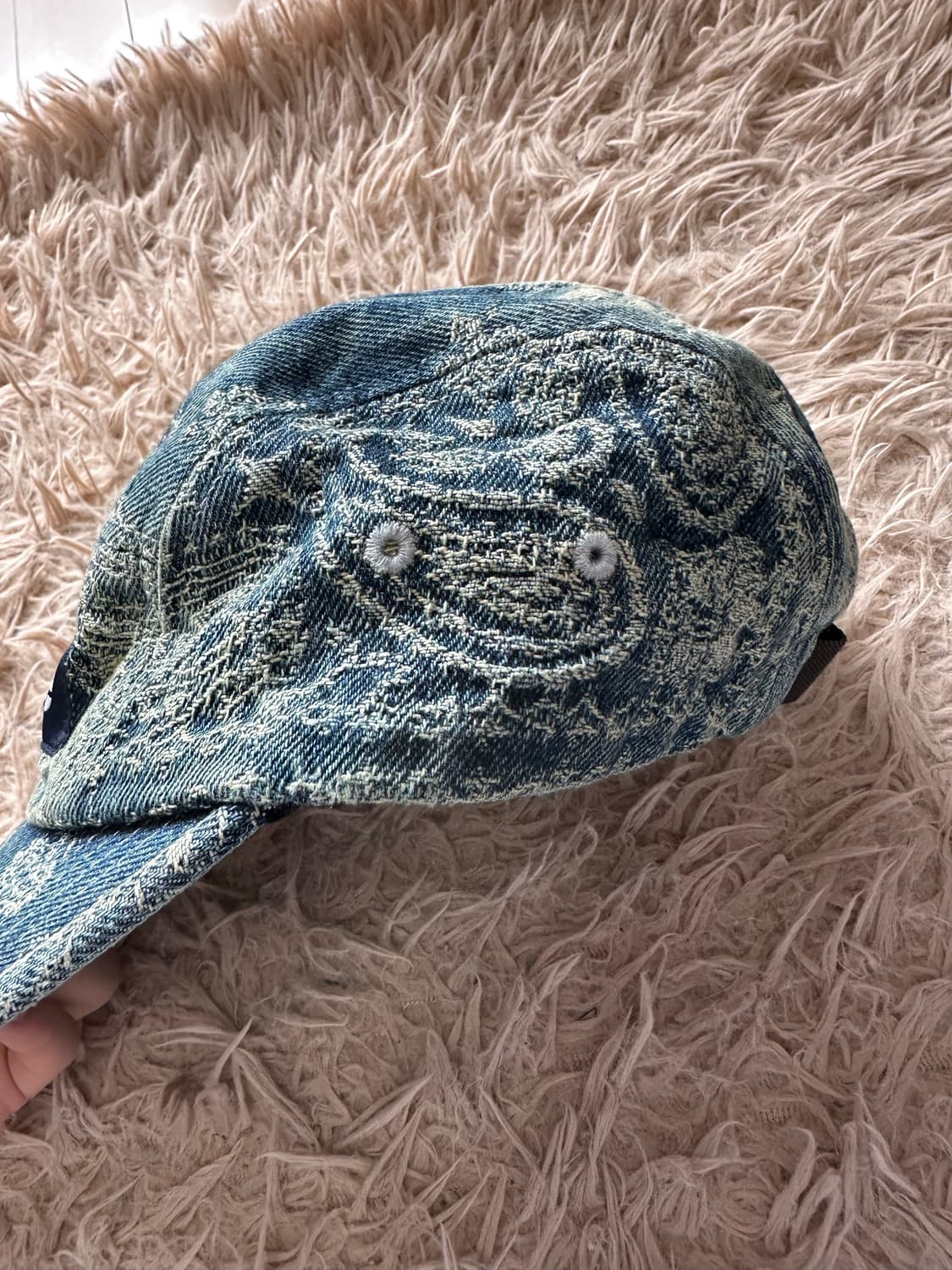 슈프림 반다나 자카드 데님 캠프캡 상품이미지3