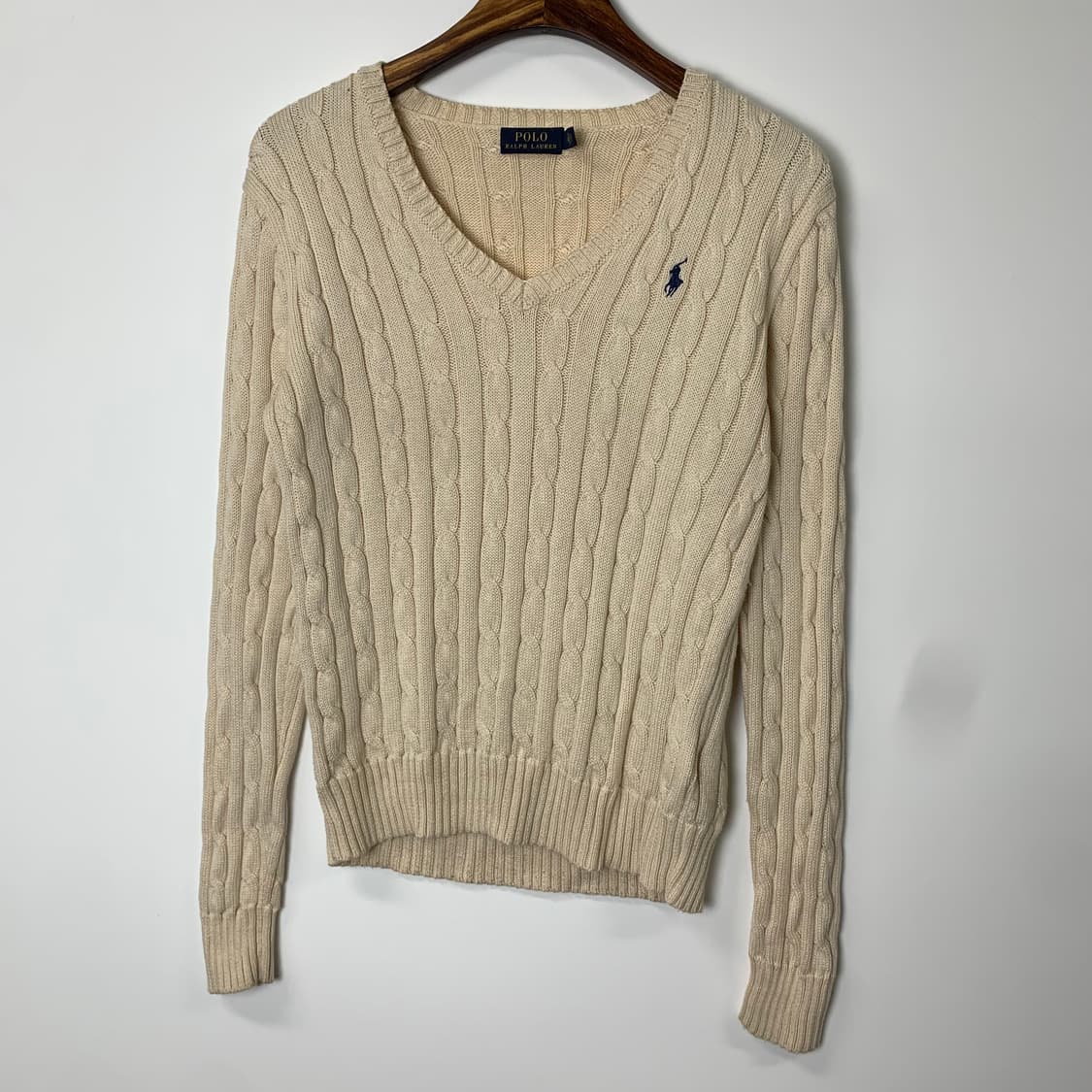 폴로 랄프로렌 신형 브이넥 꽈배기 니트 상품이미지2