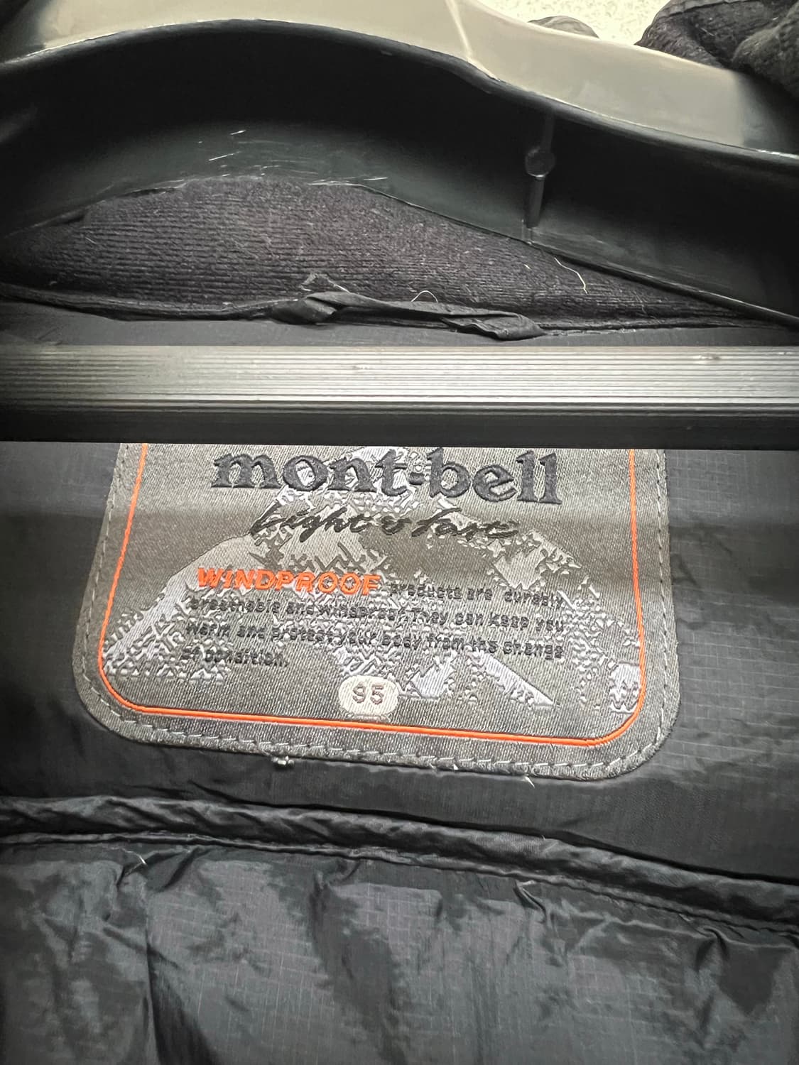 [판매완료]몽벨/패딩 자켓 버건디/M(95) 상품이미지5