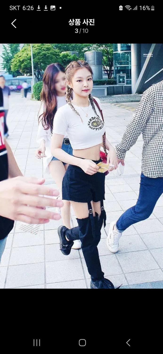 나나깔 나나st 블랙핑크 제니 가터벨트 바지 정품 skoot 스쿠웃 상품이미지1