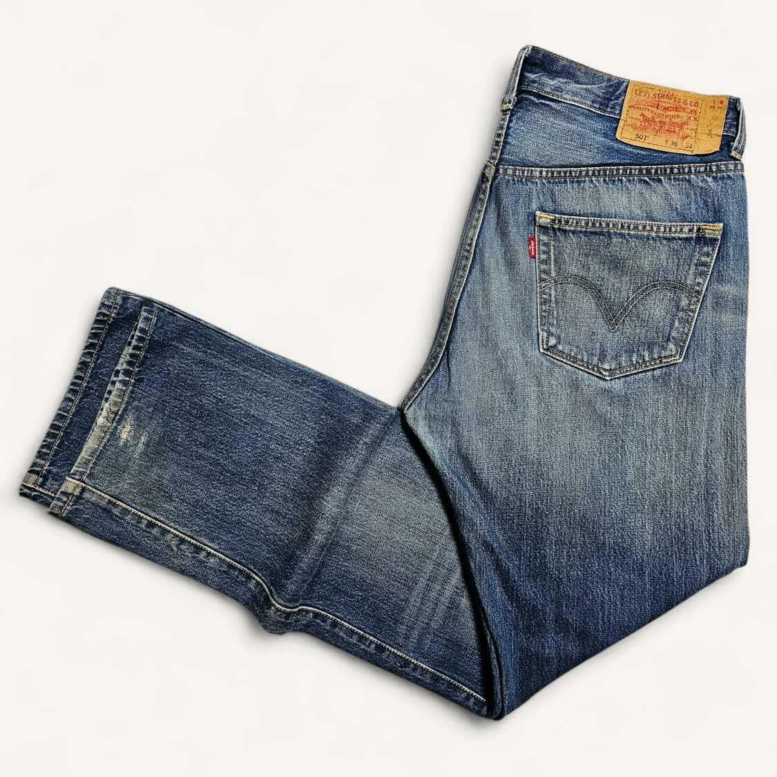 [36X34][리바이스]00's 501®오리지날 스트레이트 굿페이드 데님 상품이미지3