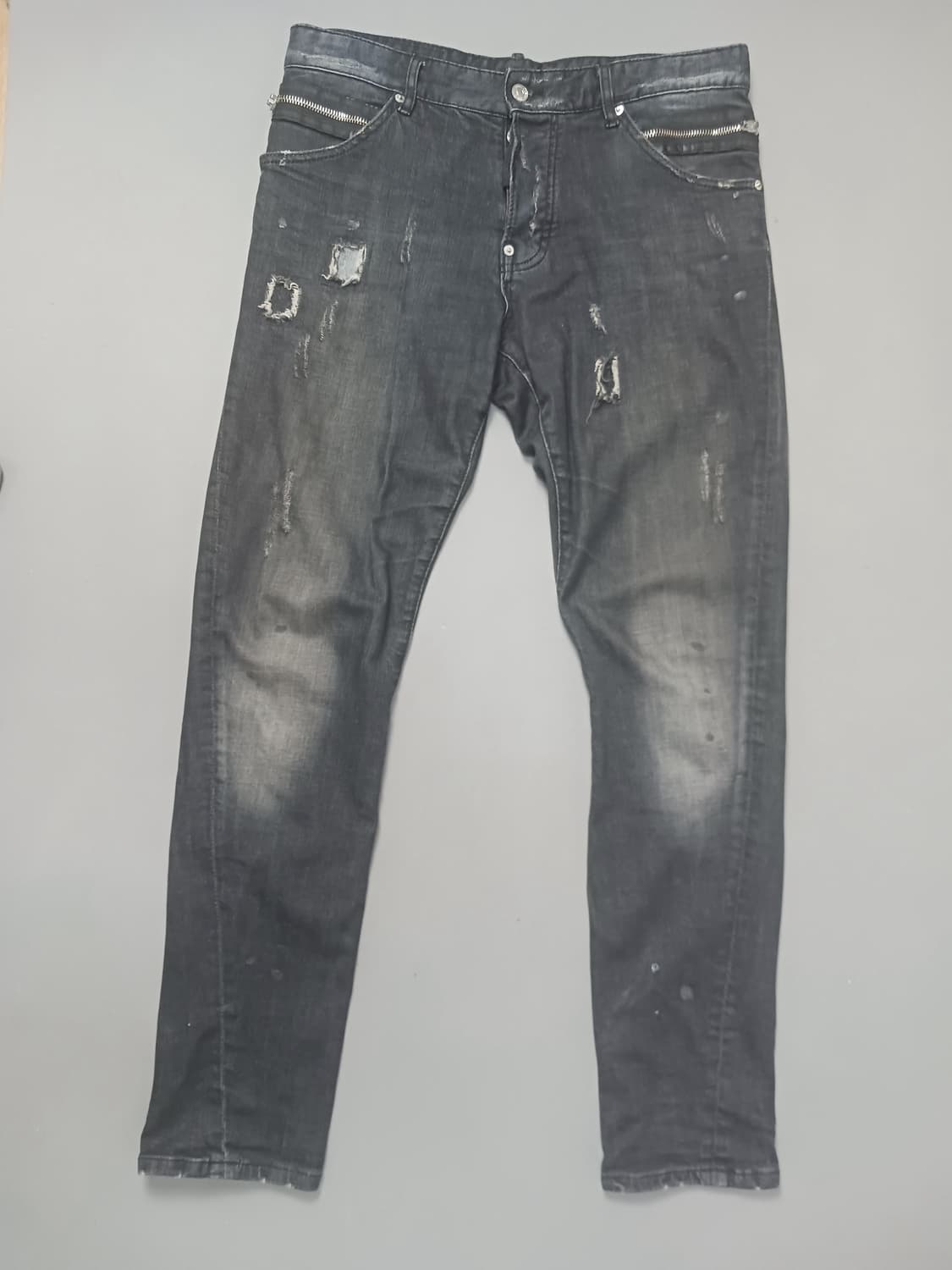 [34] 디스퀘어드2 더티오일 블랙 M 부블레진 청바지 상품이미지1