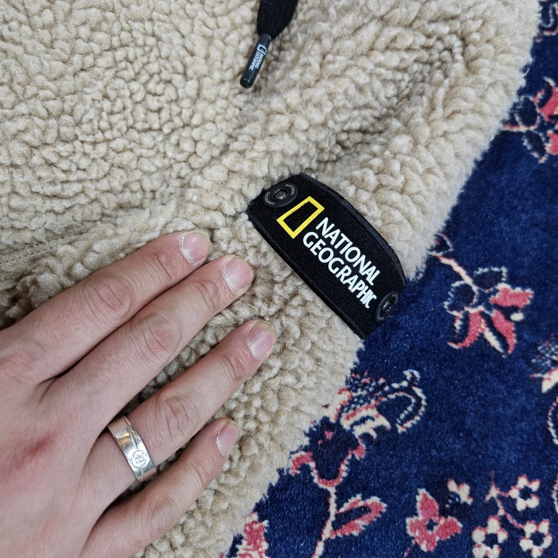 네셔널지오그래픽 양털 플리스 후드 점퍼 S size 상품이미지3