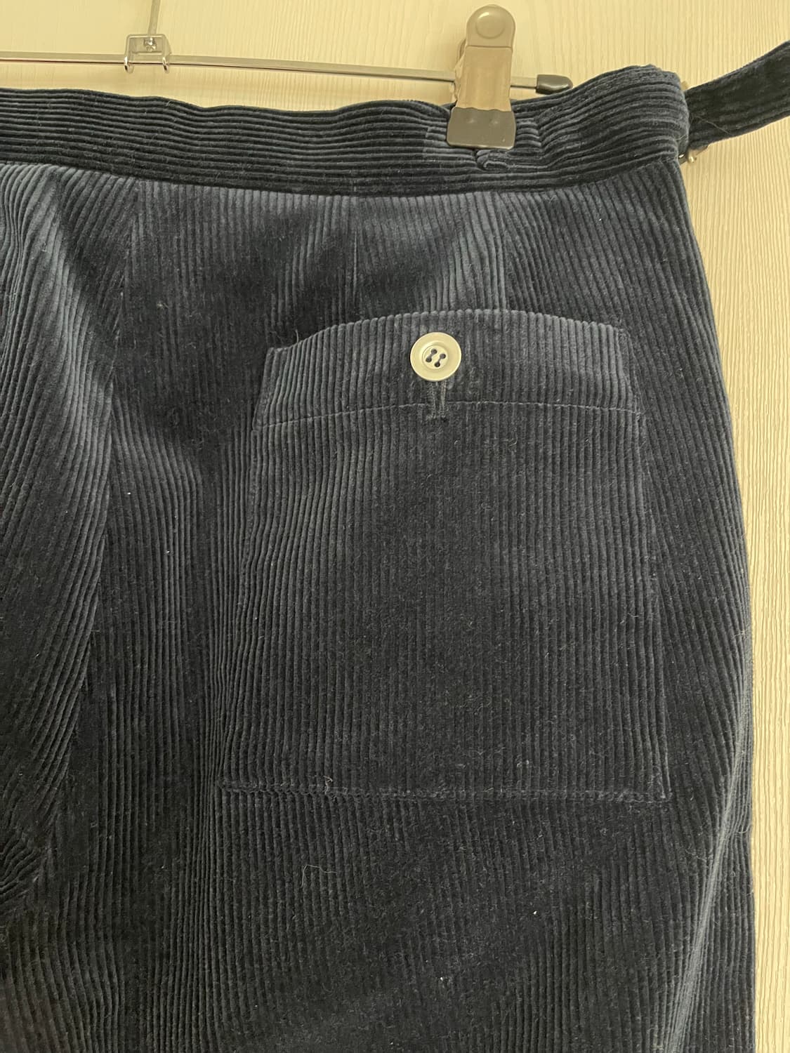 헤리티지 플로스 벨벳 코듀로이 팬츠 네이비 XS 상품이미지5