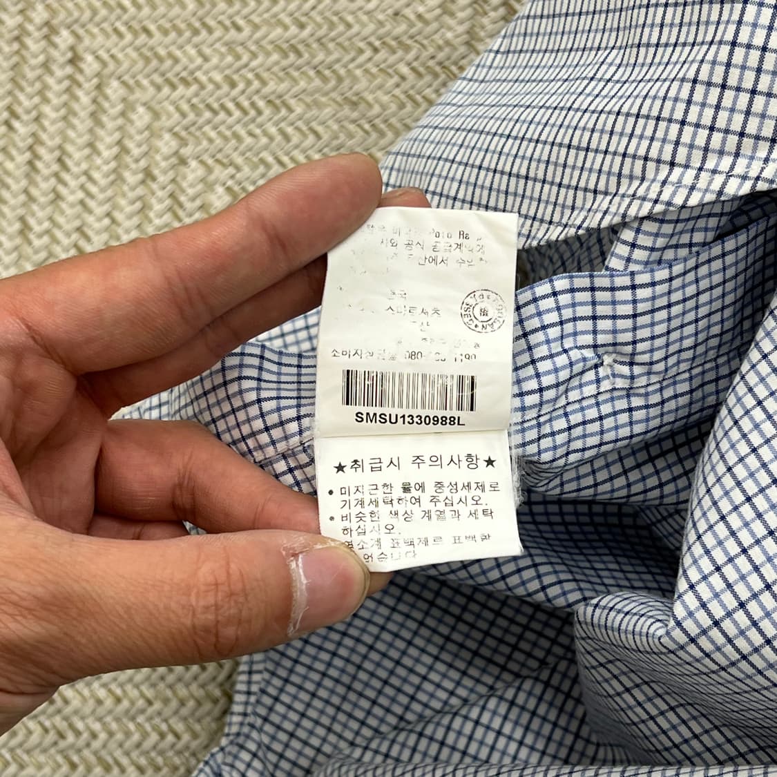 폴로랄프로렌 체크 하프셔츠 r3962 상품이미지7