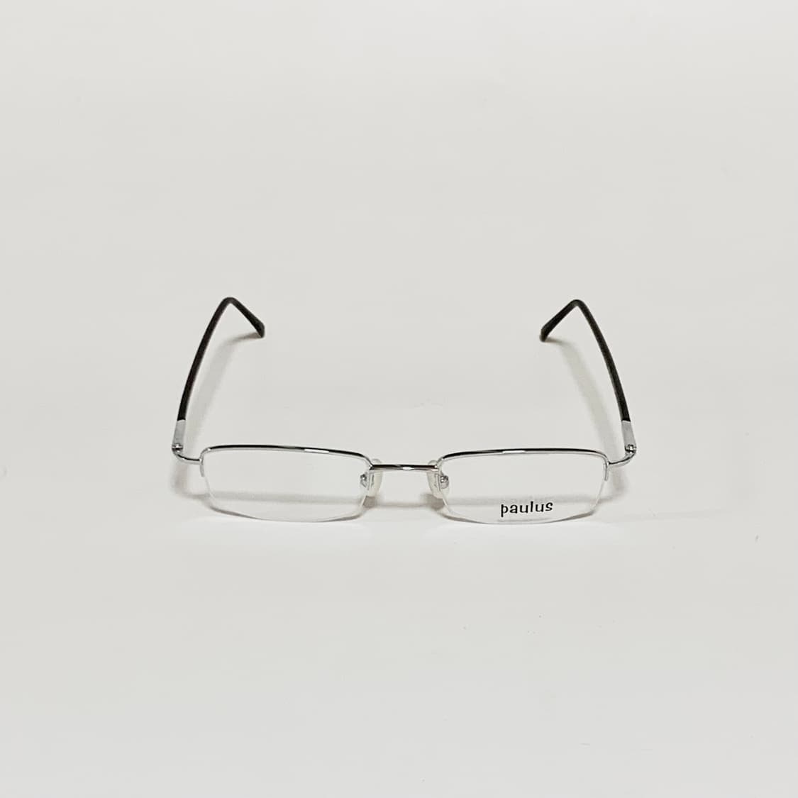 907 데드스탁 빈티지 실버 반무테 슬림 직사각 메탈 안경 남녀공용 픽키 상품이미지2
