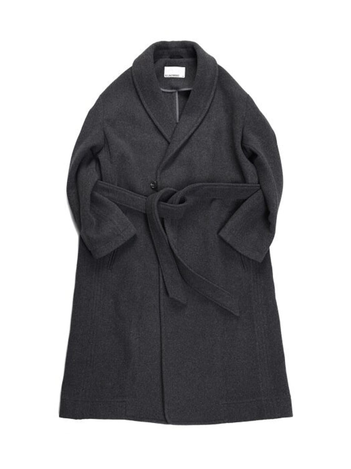 [L]비슬로우 스탠다드 오버사이즈 로브 코트 차콜 상품이미지1