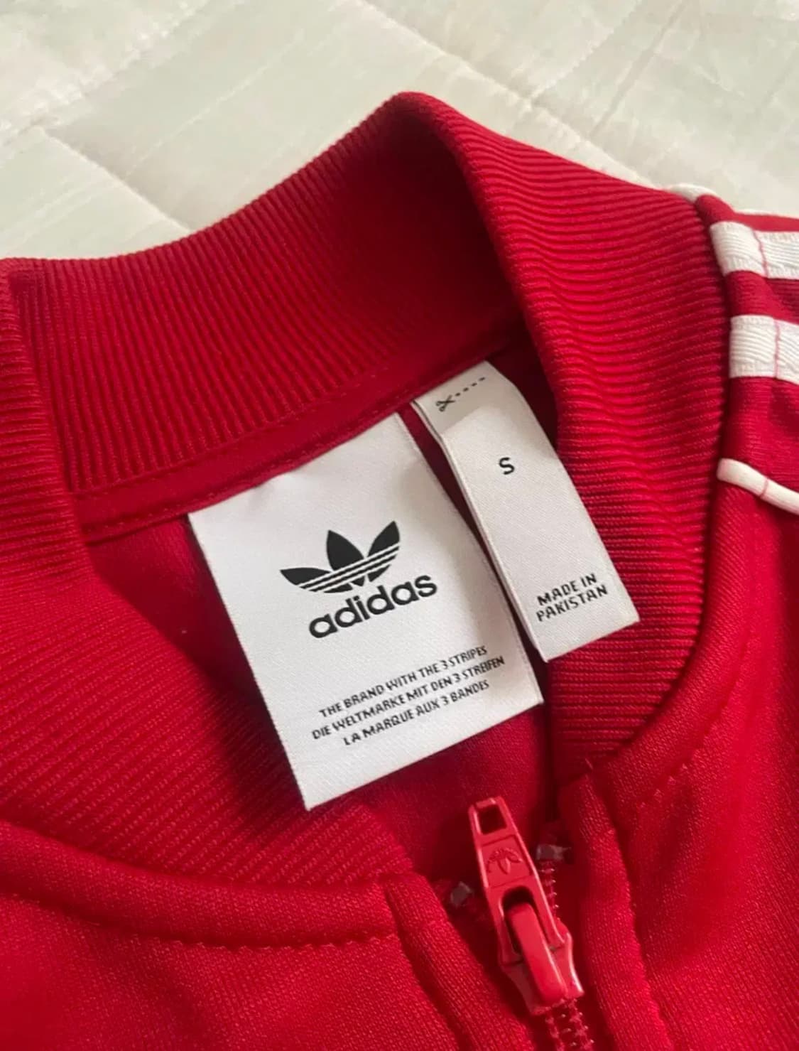 아디다스 빨간색 트랙탑 S (져지) 상품이미지2