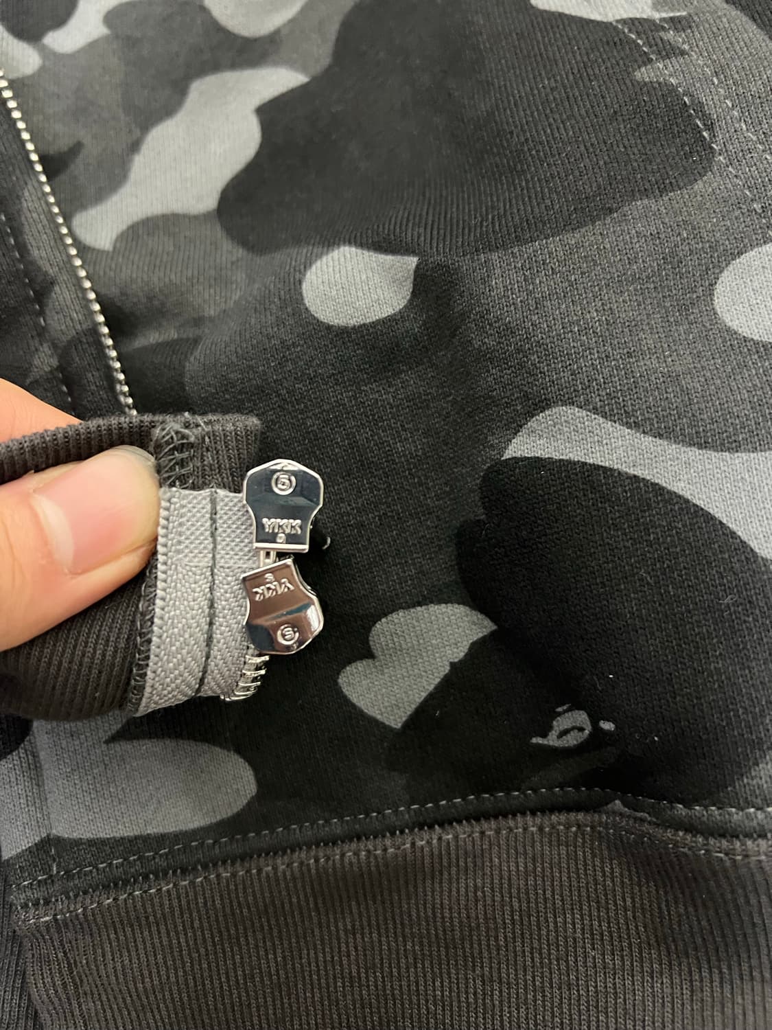 베이프 후드집업 / 그레이 L 상품이미지5