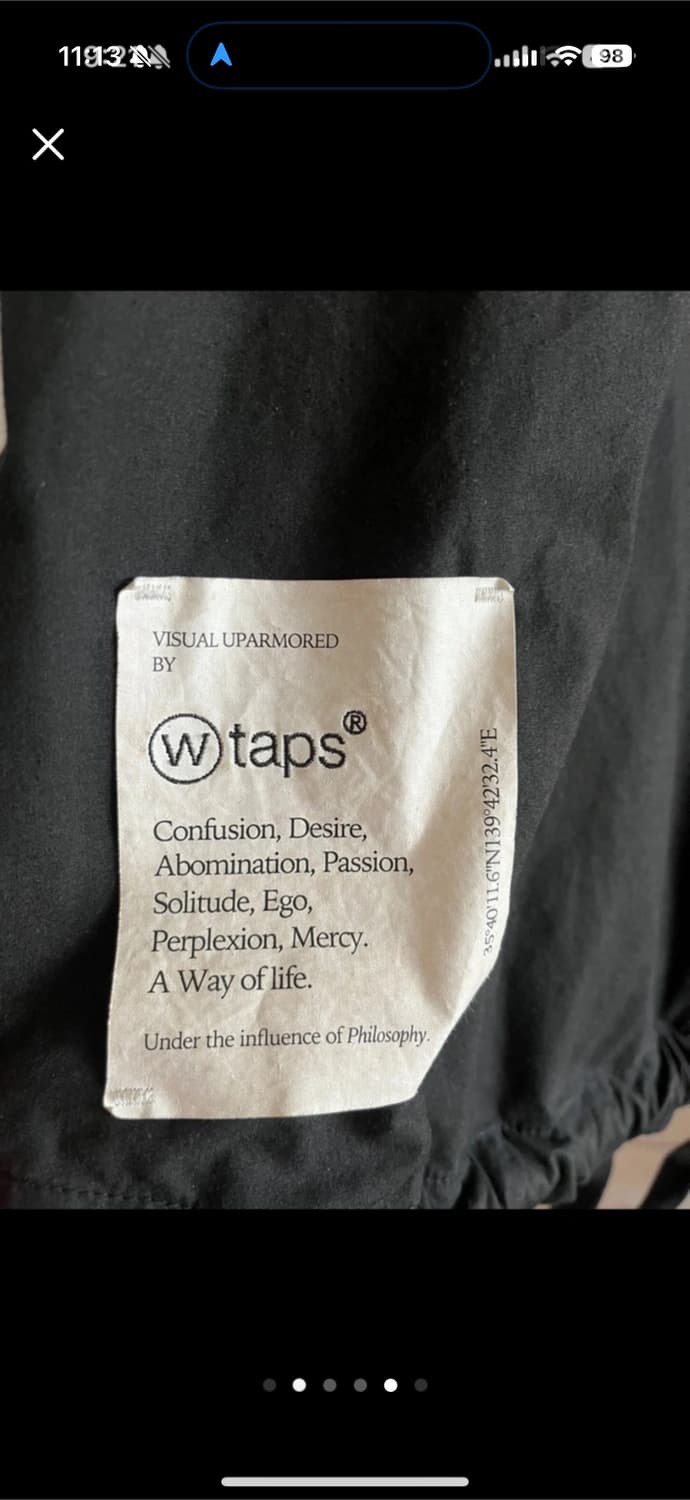 Wtaps 반팔 티셔츠 블랙 19만 상품이미지2