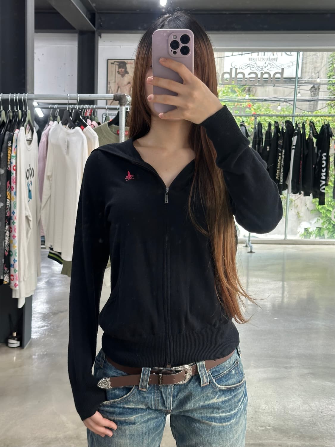 히스테릭글래머 히스걸 빅로고후드집업 상품이미지3