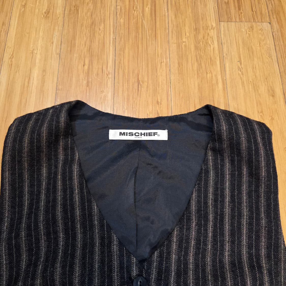 미스치프 스트라이프 베스트 & 스커트 셋업 (M) 상품이미지5