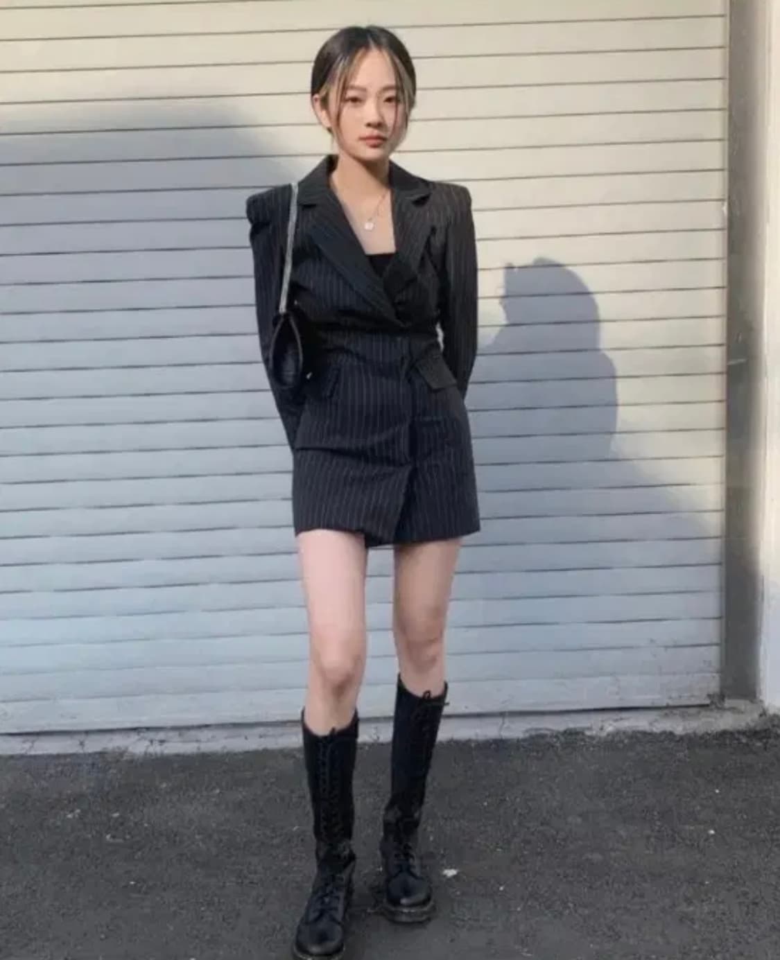 비엔프롬 스트라이프 자켓 원피스 상품이미지1