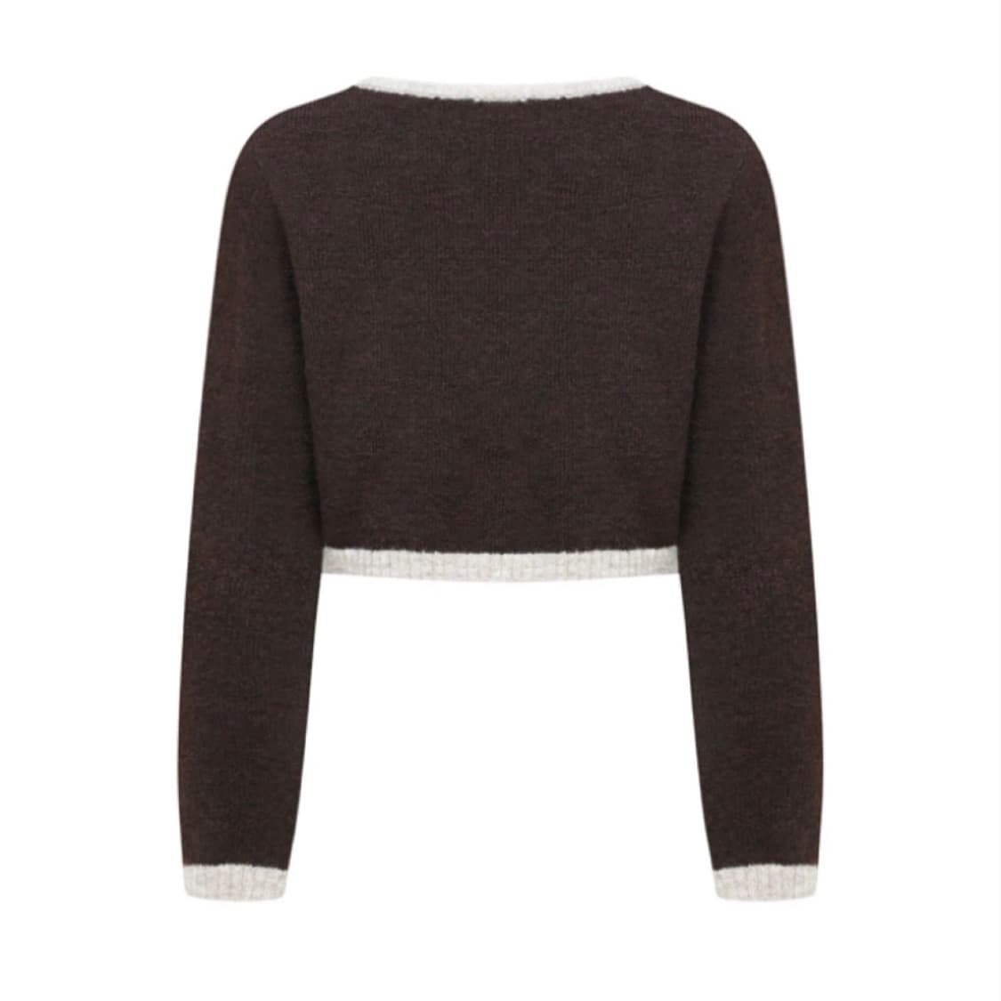 (새상품) 레터프롬문 튤립 라인 아일렛 울 가디건 상품이미지2