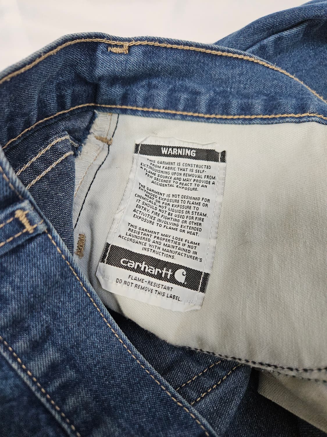 칼하트 USA 오리지널 레귤러 배기 데님팬츠 와이드 워크팬츠 42x30 상품이미지5