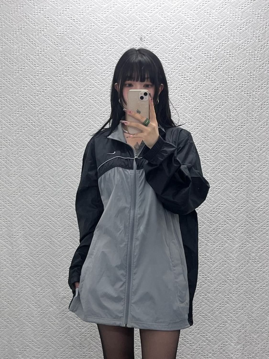 나이키 스포티 올드스쿨 레트로 배색 바람막이 자켓 XXL C11660 상품이미지2