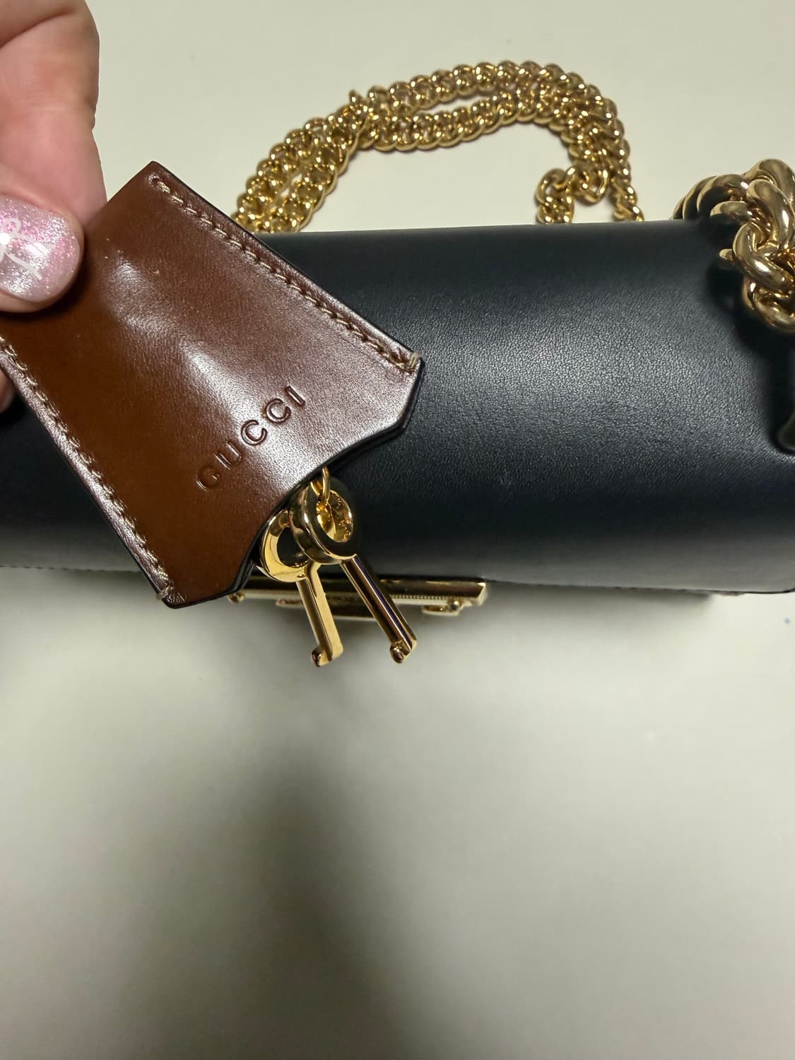 구찌 패드락 미니체인 숄더백 상품이미지5