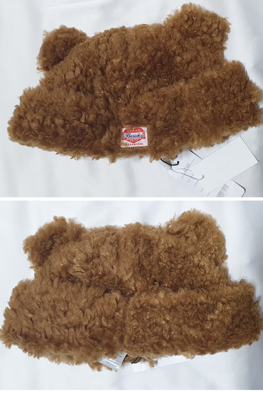 브라운 basicks 베이식스 베어 비니 뽀글이 곰돌이 벙거지 모자  상품이미지4