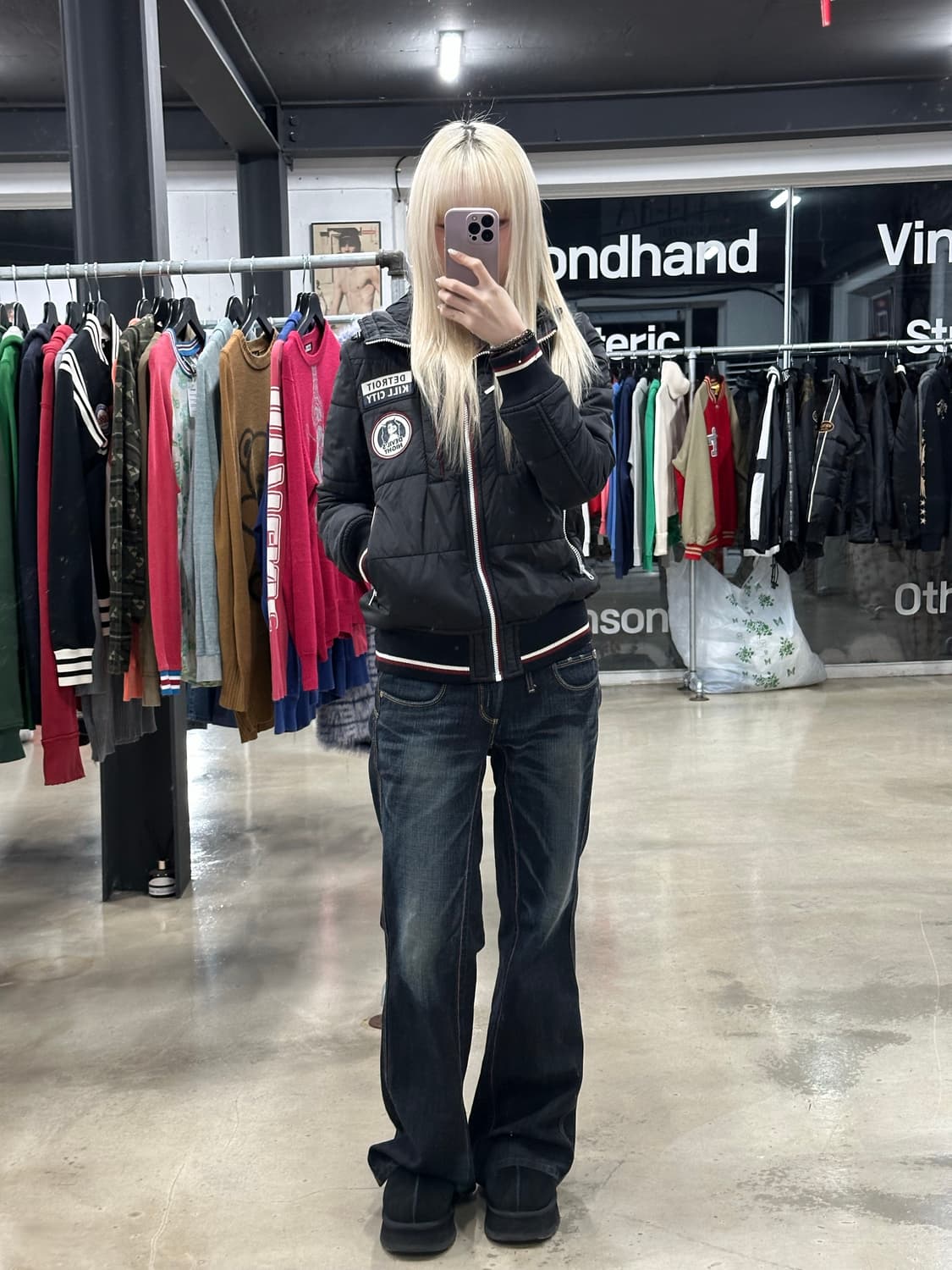 히스테릭 글래머 디트로이트 킬시티 패딩 자켓 상품이미지2