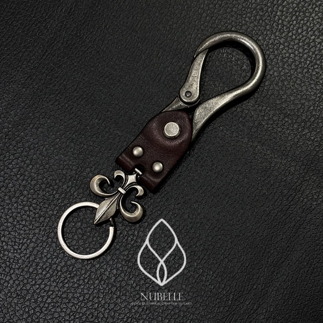 🌗 Chrome leather keyring / 크롬 소가죽 키링 상품이미지4