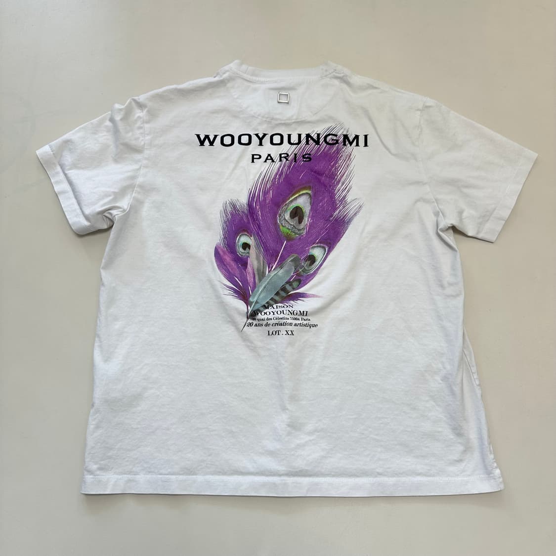 우영미 파리스 깃털 화이트 티셔츠 23ss 상품이미지2