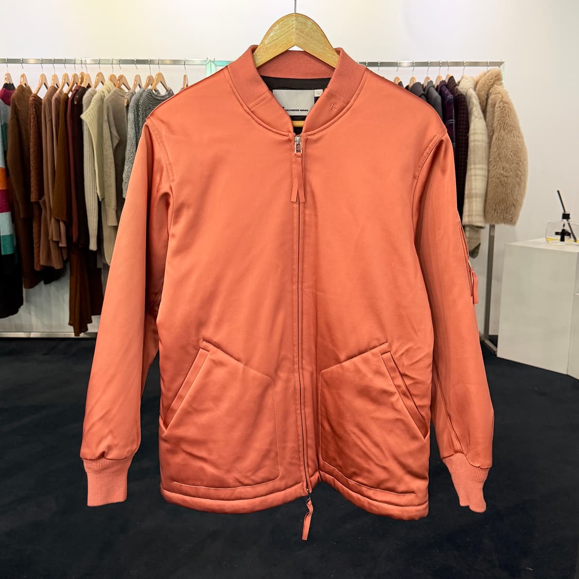 [XS] 알렉산더왕 봄버 MA1 핑크 항공점퍼 상품이미지1