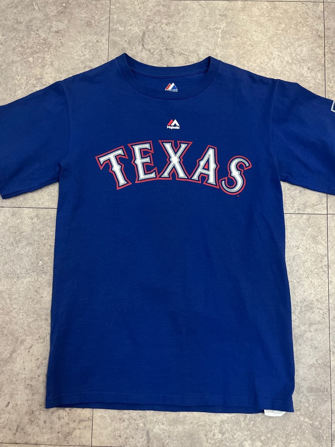 마제스틱 엠엘비 텍사스 추신수 반팔티 블루 S #csz2965 상품이미지4