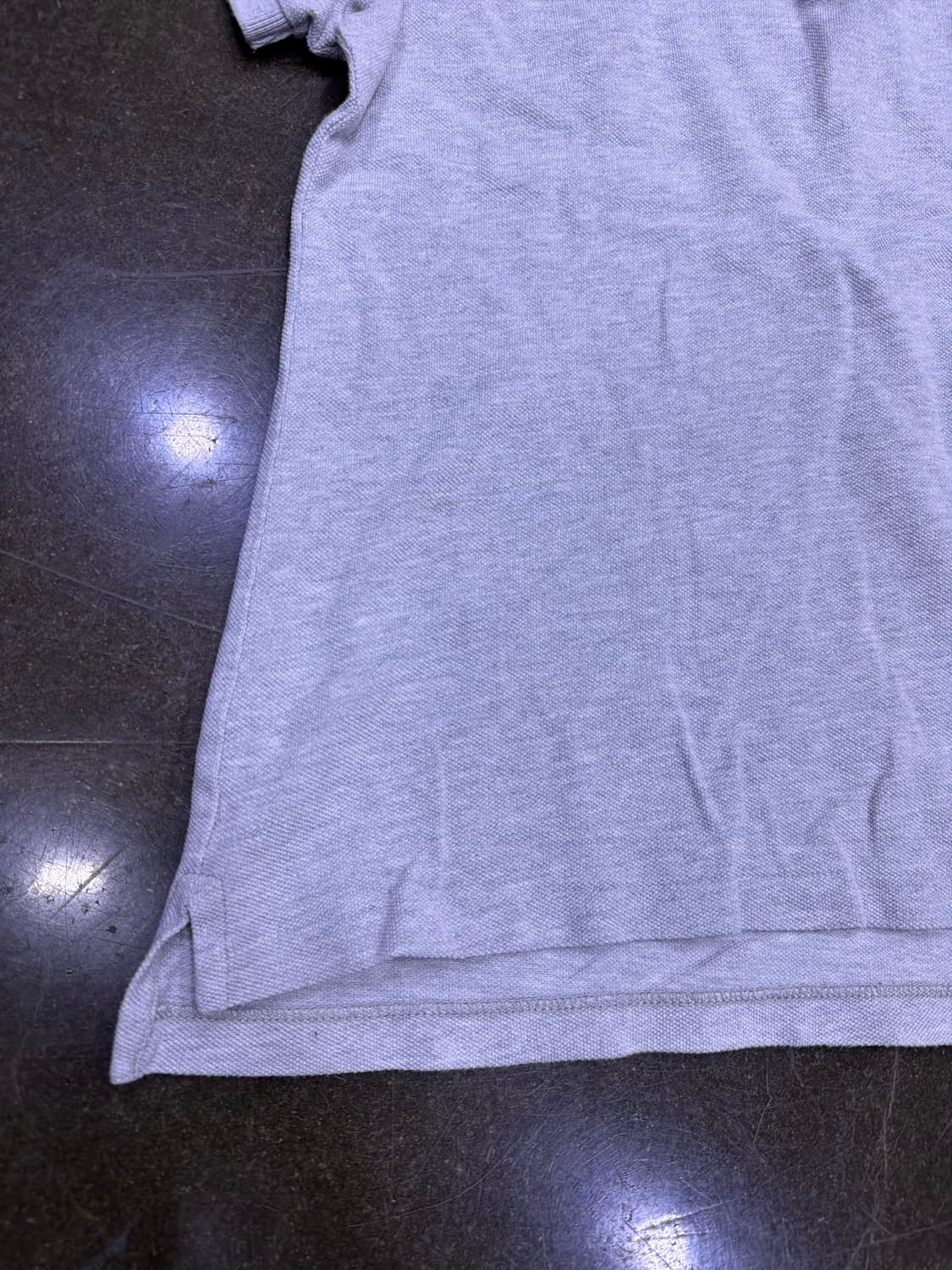 폴로 랄프로렌 스키니핏 피케 반팔 카라티 그레이 L 상품이미지6